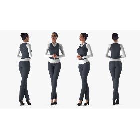 Woman in Business Suit 3D model